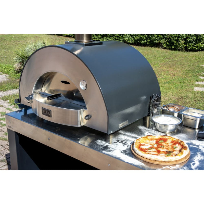 Alfa Classico 2 Pizze Grey Wood Fired Pizza Oven | GW STORE
