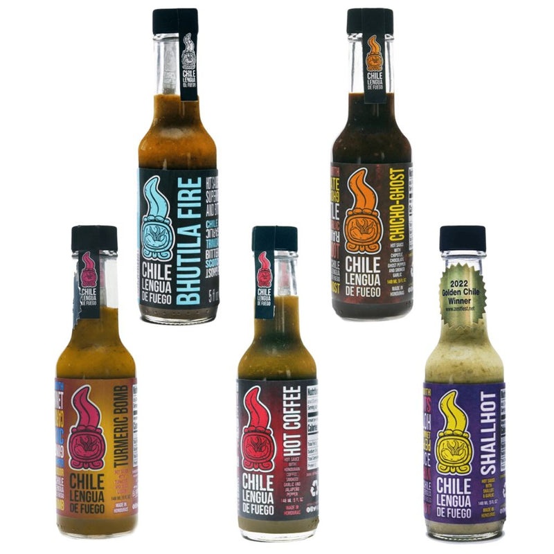 Chile Lengua de Fuego Hot Sauce Mixed Bundle