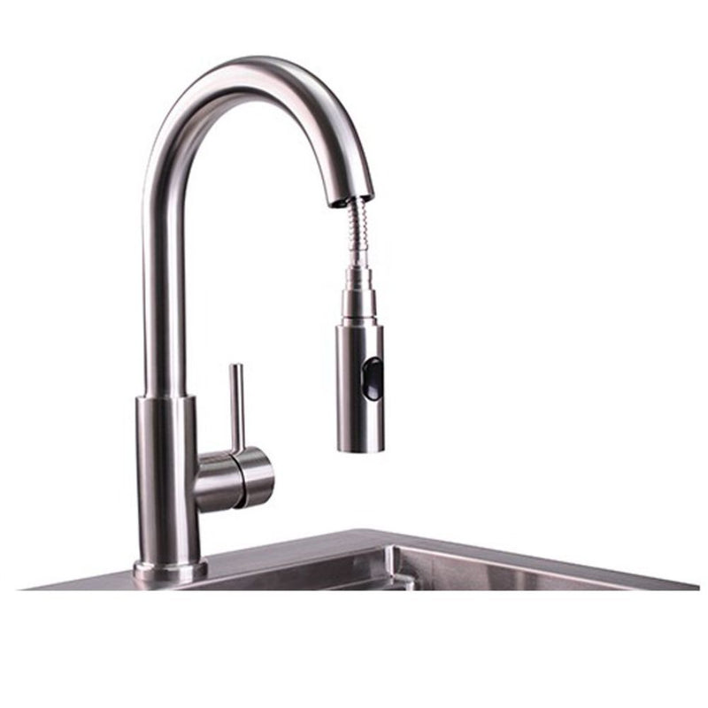 Lynx LPFK Professional Outdoor Single-Handle Pull-Down Gooseneck Faucet