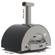 Alfa Classico 2 Pizze Grey Wood Fired Pizza Oven | GW STORE