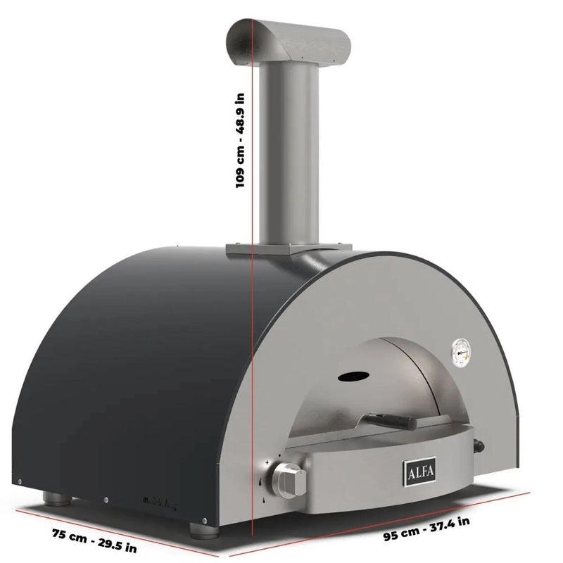Alfa Classico 2 Pizze Grey Wood Fired Pizza Oven | GW STORE