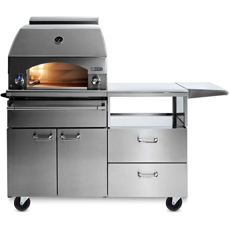 Lynx Napoli LPZAF Professional 30-Inch Gas Outdoor Pizza Oven On Mobile Cart