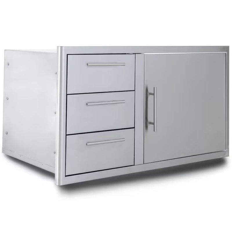 Blaze 39-Inch Stainless Steel Access Door & Triple Drawer Combo