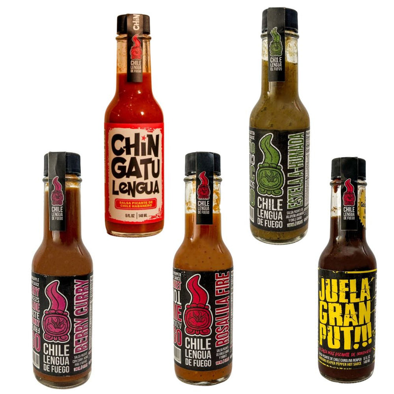 Chile Lengua de Fuego Hot Sauce Spice Kit