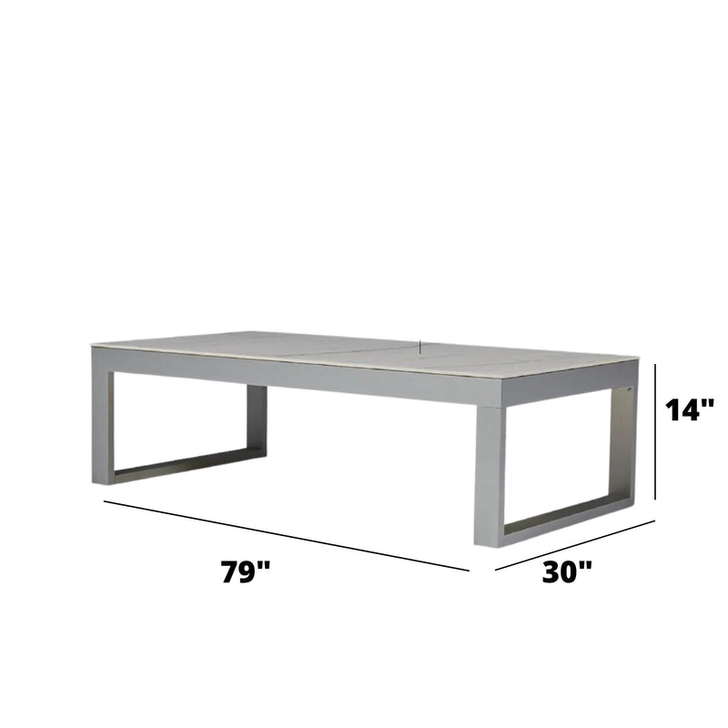 Pampa Living Andes Coffe Table Coffee Table Neo Strata Argentum Riverwashed