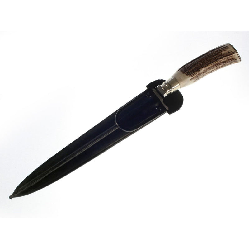Authentic Argentinean Knife - Creole Deer Antler Handle 10'' Prieto