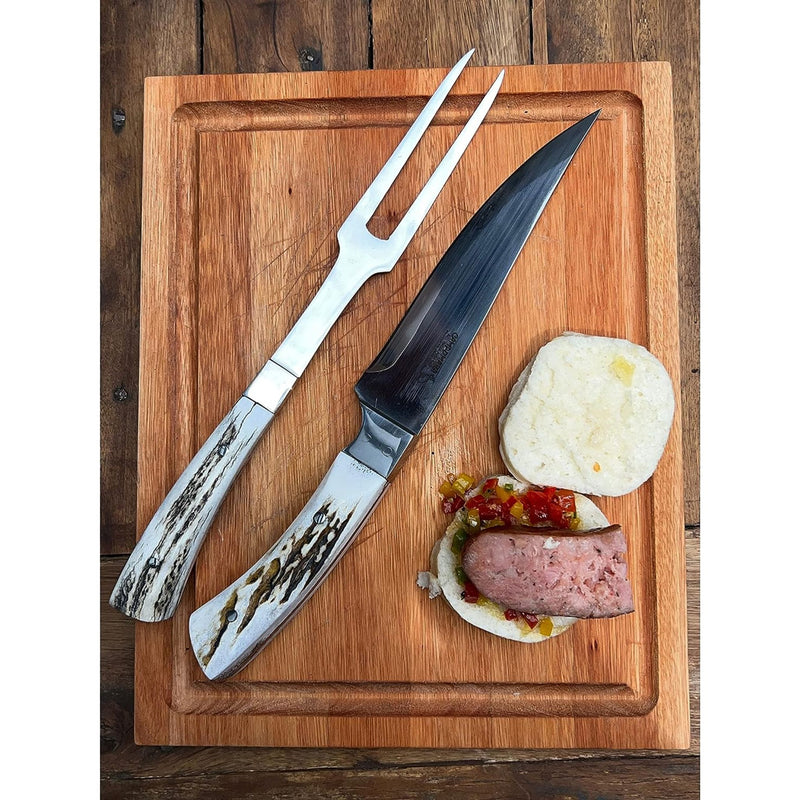 AC 95 Handcrafted Knife Set Deer Antler Handle