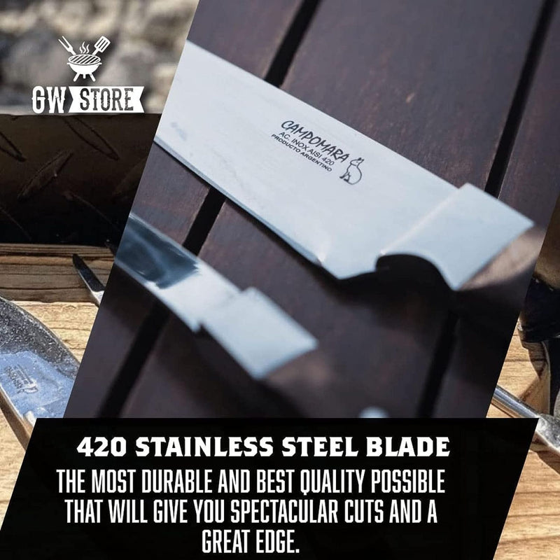 BBQ Knife Set - Guayubira Wood Handle - AC 96