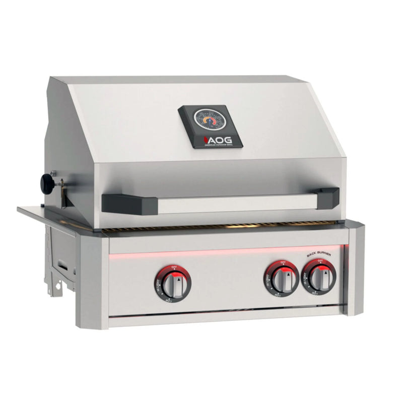 AOG L-Series 24-Inch 2-Burner Built-In Gas Grill with Rotisserie Kit | GW STORE