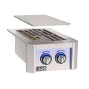 AOG L-Series Built-In Gas Double Side Burner with LED Multi-Color Light Bar | GW STORE