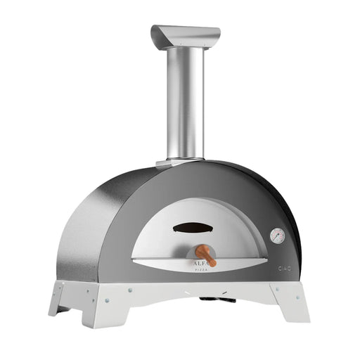Alfa Ciao Countertop Wood Fired Silver Gray Pizza Oven (Discontinued - New In Box) | GW STORE