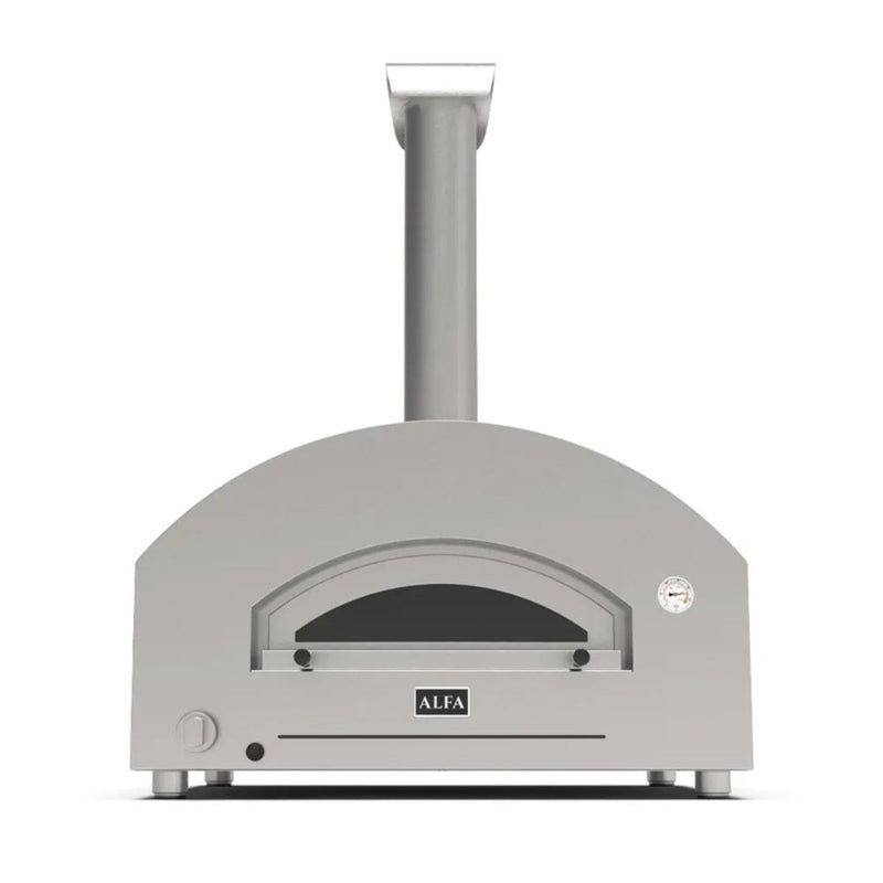 Alfa Futuro 4 Pizze Gas-Fired Pizza Oven - Natural Gas Silver Black (B-Stock) | GW STORE