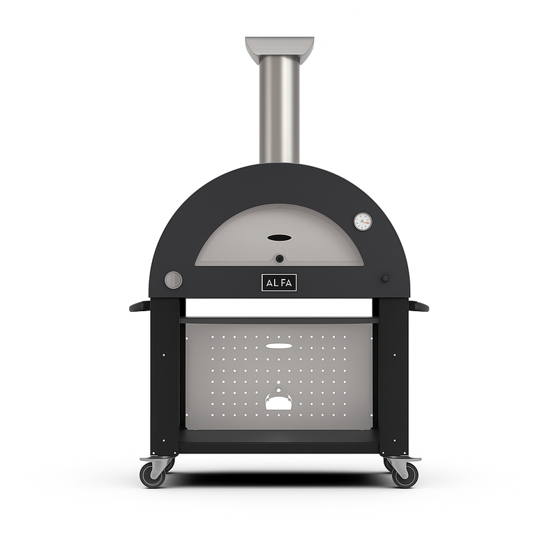 Alfa Moderno Anthracite Grey 3 Pizze Freestanding Gas Pizza Oven | GW STORE