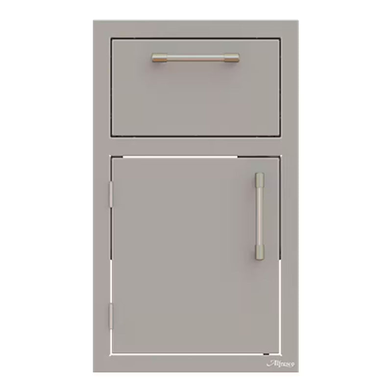 Alfresco 17-Inch Stainless Steel Left-Hinged Soft-Close Door & Drawer Combo | GW STORE