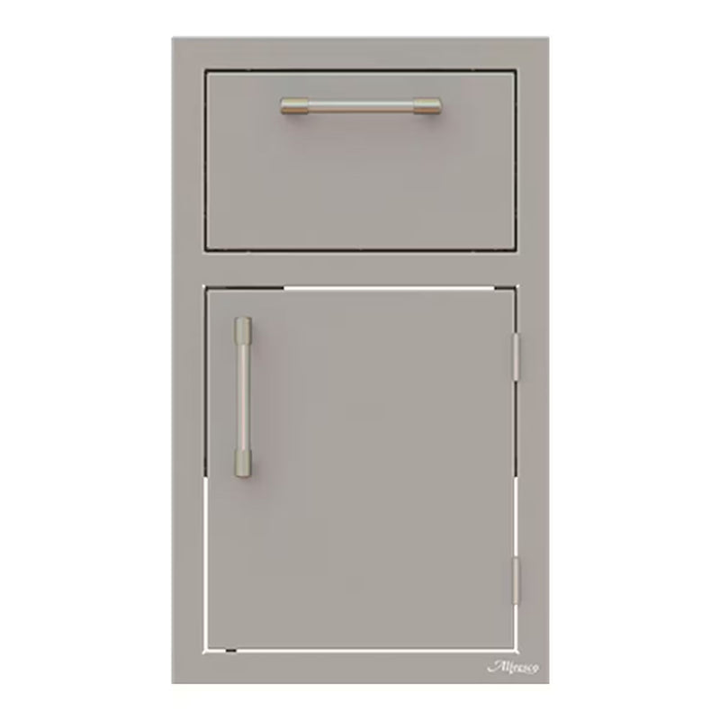 Alfresco 17-Inch Stainless Steel Right-Hinged Soft-Close Door & Drawer Combo | GW STORE