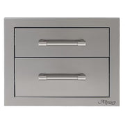 Alfresco 17-Inch Stainless Steel Soft-Close Double Drawer | GW STORE