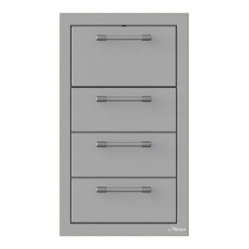 Alfresco 17-Inch Stainless Steel Triple Drawer & Paper Towel Holder Combo | GW STORE