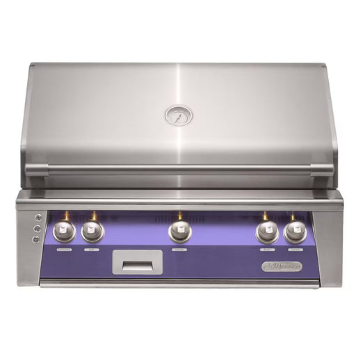 Alfresco 36-Inch Built-In Stainless Steel Gas Grill w/ Rotisserie & Sear Zone in Blue Lilac | GW STORE