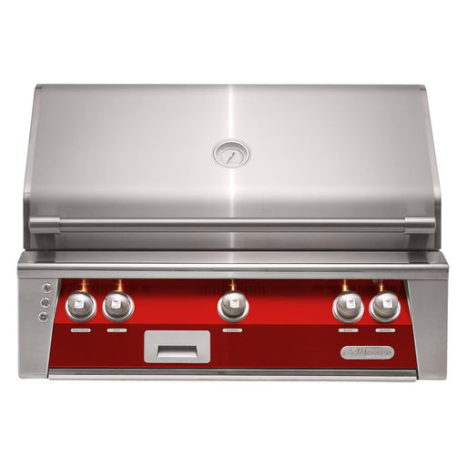 Alfresco 36-Inch Built-In Stainless Steel Gas Grill w/ Rotisserie & Sear Zone in Carmine Red | GW STORE