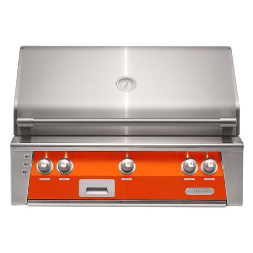 Alfresco 36-Inch Built-In Stainless Steel Gas Grill w/ Rotisserie & Sear Zone in Luminous Orange | GW STORE