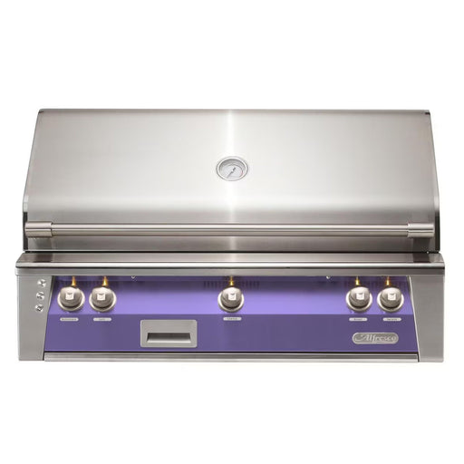 Alfresco 42-Inch Built-in Stainless Steel Gas Grill w/ Rotisserie & Sear Zone in Blue Lilac | GW STORE