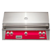 Alfresco 42-Inch Built-in Stainless Steel Gas Grill w/ Rotisserie & Sear Zone in Raspberry Red | GW STORE