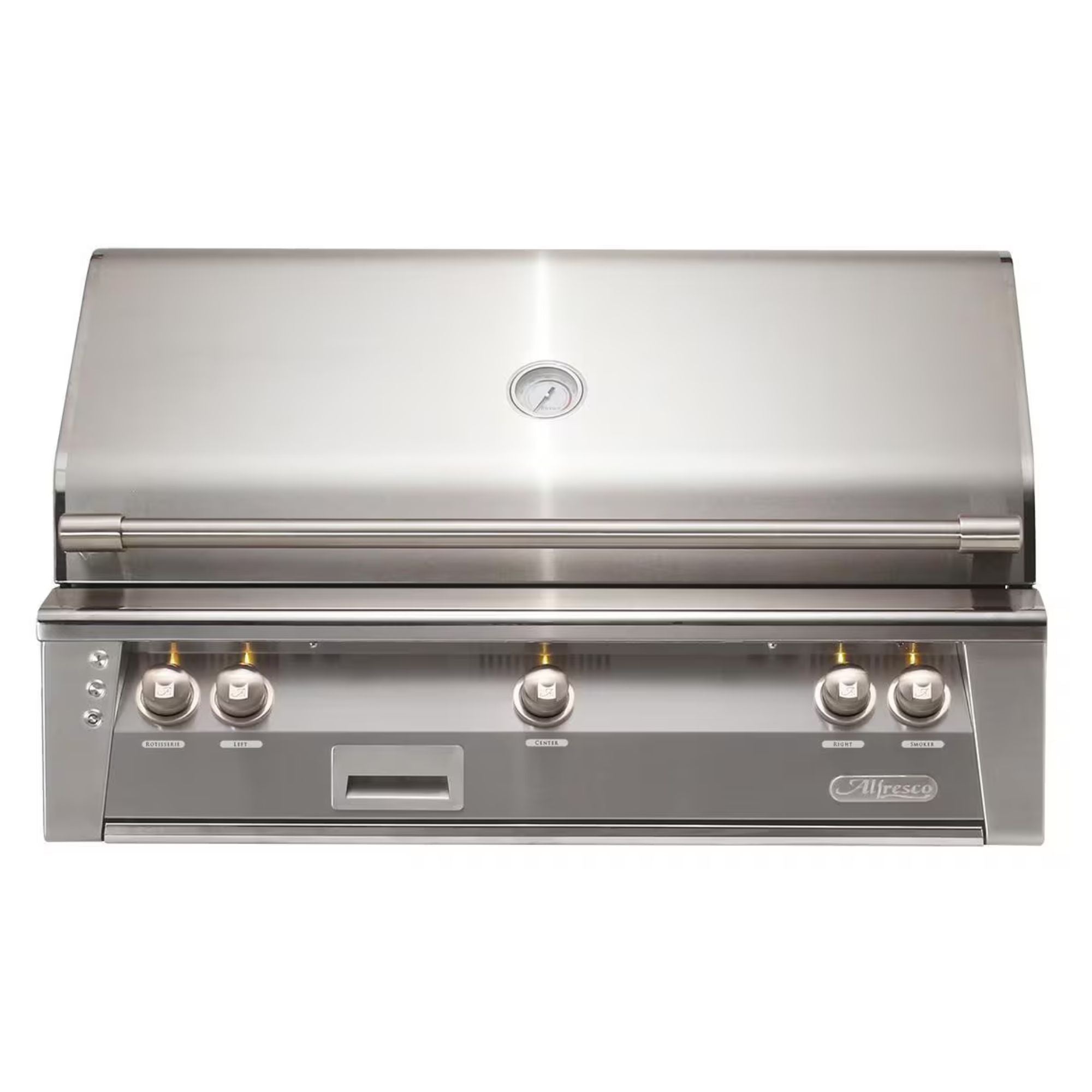 Alfresco 42-Inch Built-in Stainless Steel Gas Grill w/ Rotisserie & Sear Zone in Signal Gray | GW STORE