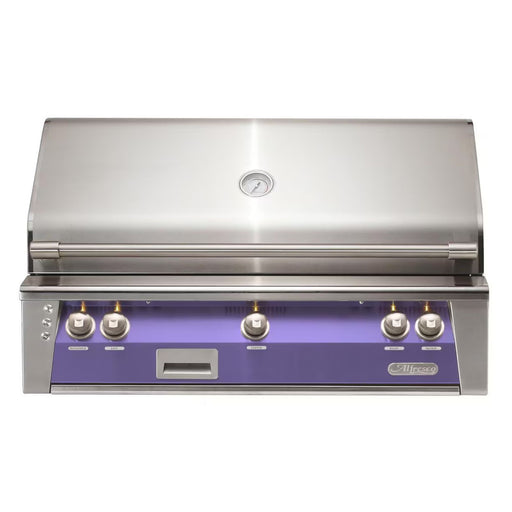 Alfresco 42-Inch Built-in Stainless Steel Gas Grill w/ Rotisserie in Blue Lilac | GW STORE