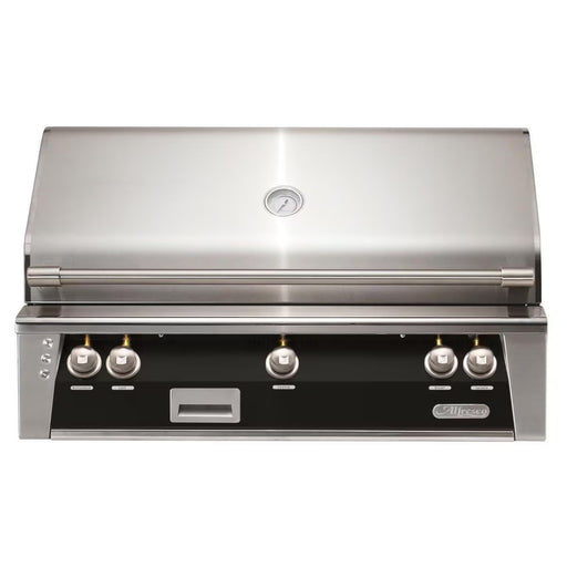 Alfresco 42-Inch Built-in Stainless Steel Gas Grill w/ Rotisserie in Jet Black | GW STORE