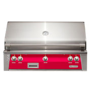 Alfresco 42-Inch Built-in Stainless Steel Gas Grill w/ Rotisserie in Raspberry Red | GW STORE