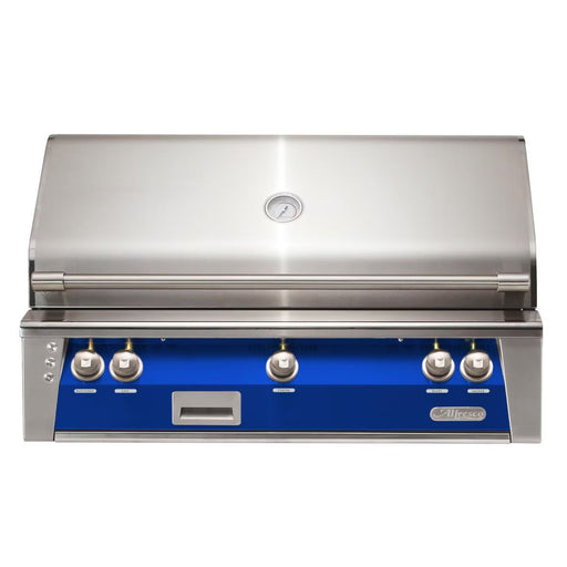 Alfresco 42-Inch Built-in Stainless Steel Gas Grill w/ Rotisserie in Ultramarine Blue | GW STORE