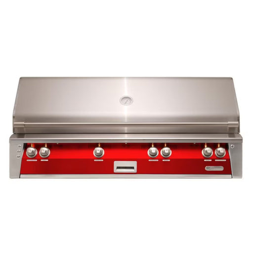 Alfresco 56-Inch Built-in Stainless Steel Gas Grill w/ Rotisserie & Sear Zone in Carmine Red | Buy at GW STORE