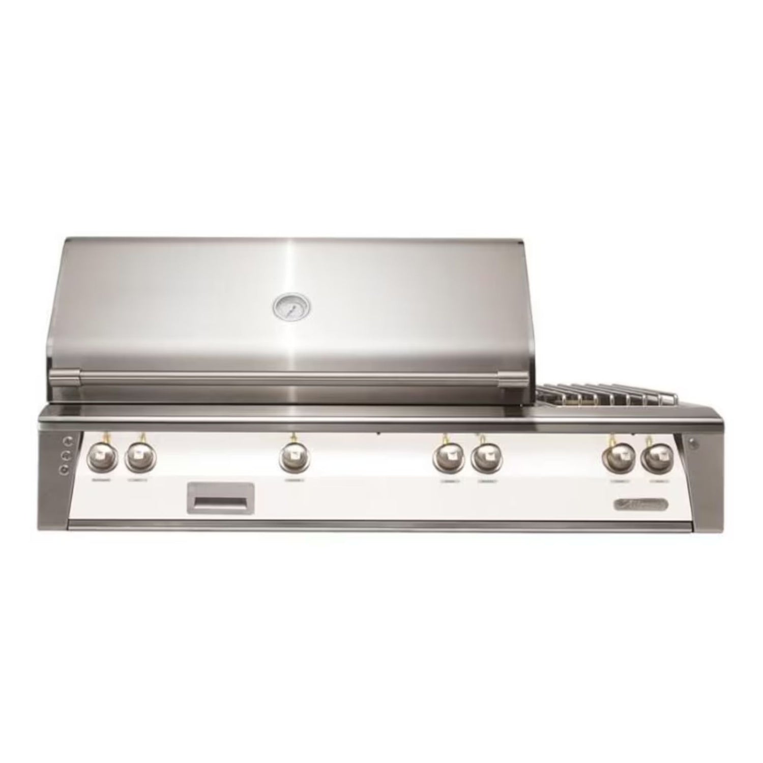 Alfresco 56-Inch Deluxe Built-in Stainless Steel Gas Grill w/ Rotisserie, Sear Zone & Side Burner in Matte Signal White | GW  STORE