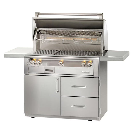 Alfresco Deluxe 42-Inch Stainless Steel Freestanding Gas Grill w/ Rotisserie & Sear Zone | GW STORE