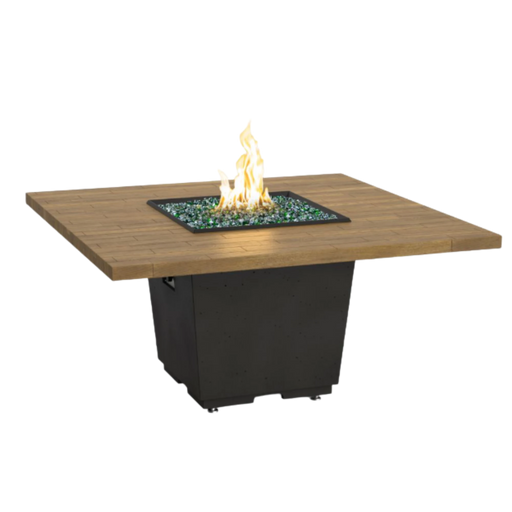 American Fyre Designs Cosmo Square Reclaimed Wood Fire Table | GW STORE