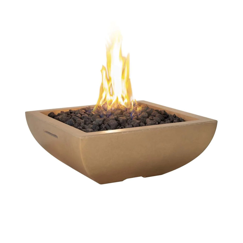 American Fyre Desings 30 Inch Bordeaux Petite Square Fire Bowl | GW STORE