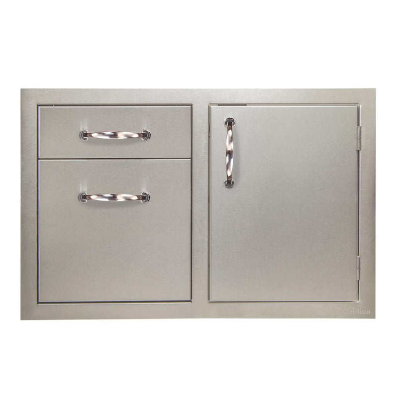 Artisan 32-Inch Soft-Close Right Hinge Door & Double Drawer Combo | GW STORE