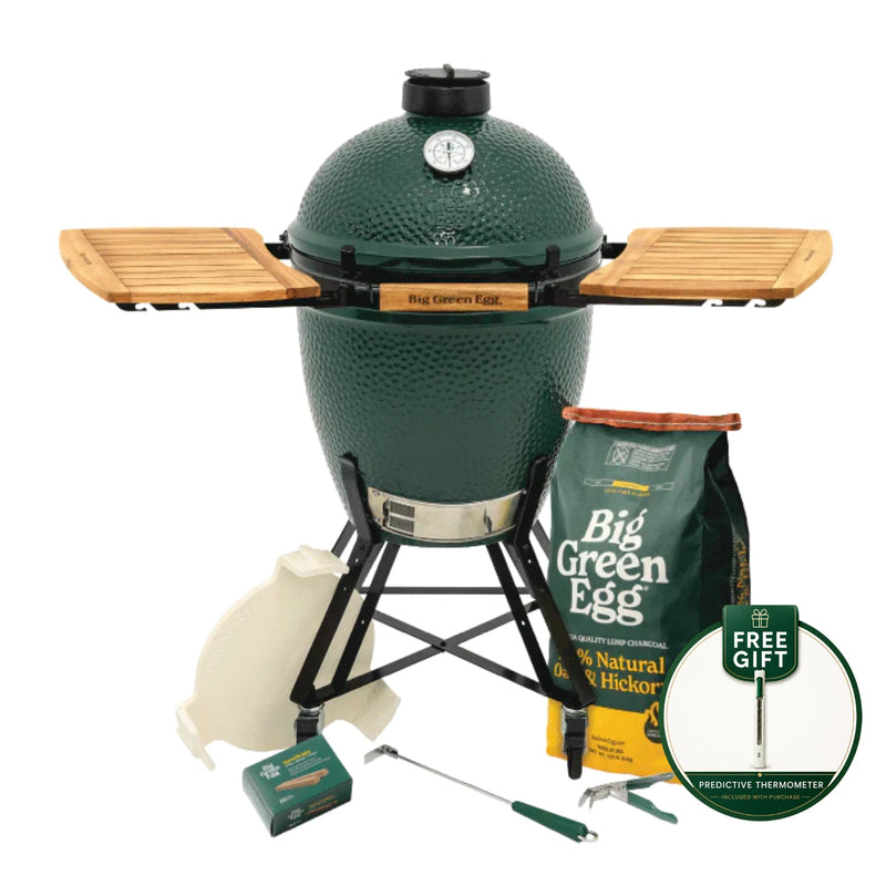 Big Green Egg Large Charcoal Grill in Nest With Mates Package
