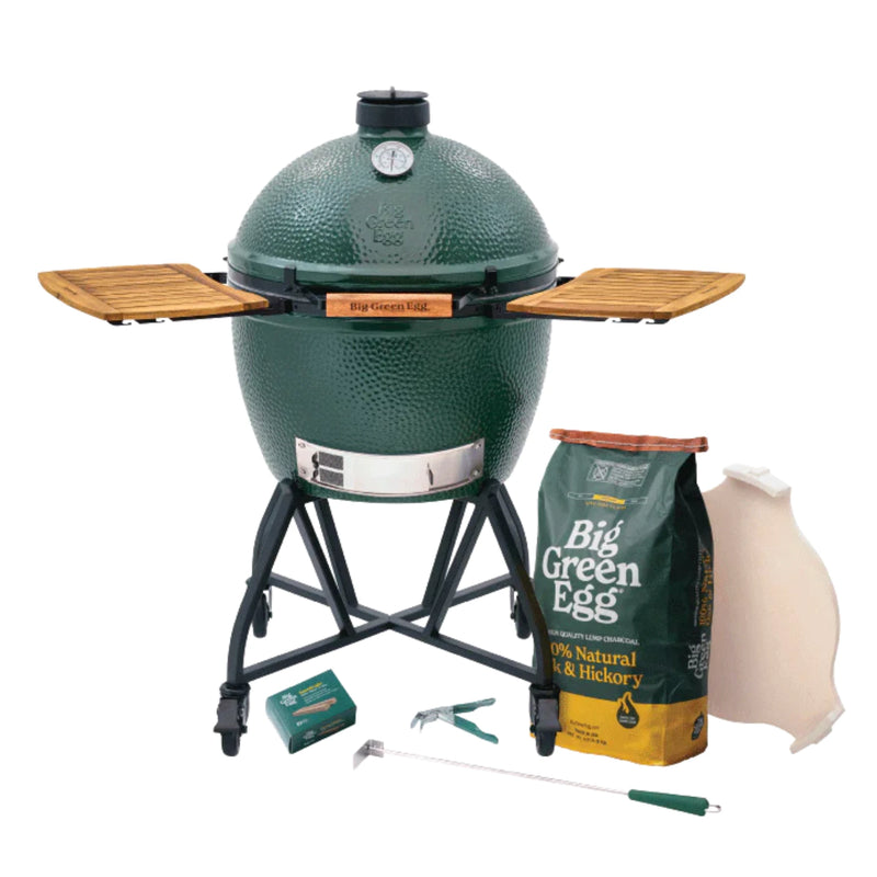 Big Green Egg XLarge Charcoal Grill in an intEGGrated Nest+Handler With Mates Package | GW STORE