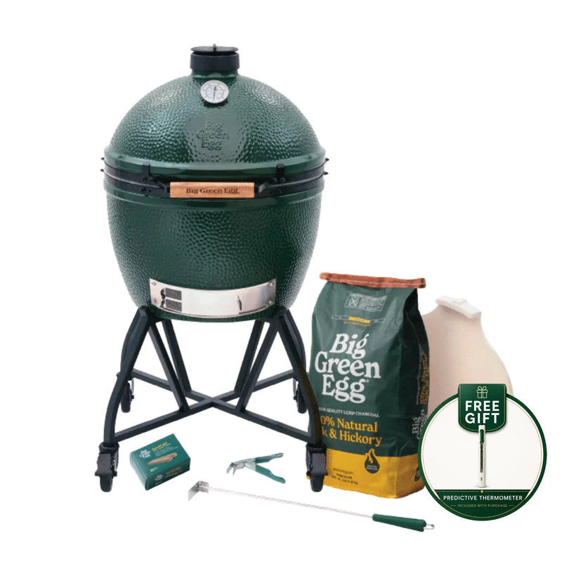 Big Green Egg XLarge Charcoal Grill in intEGGrated Nest & Handler Package