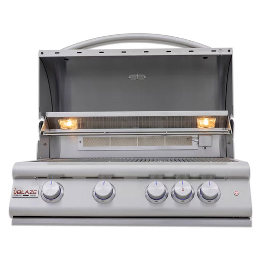 Blaze Premium LTE+ Marine Grade 32-Inch Built-in Gas Grill w/ Lift-Assist Hood & Rear Infrared Burner | GW STORE