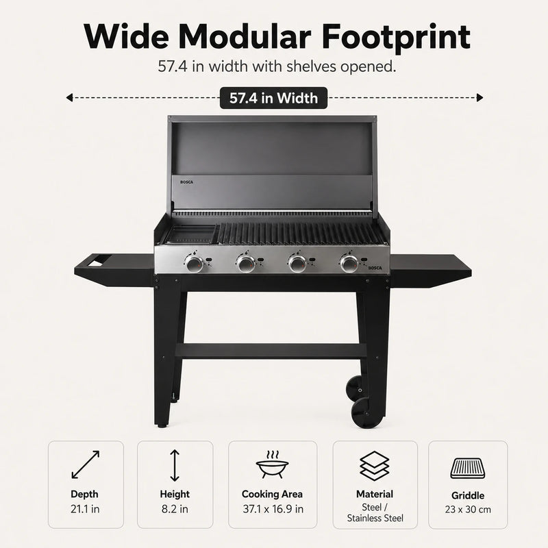 Bosca Block 1000 Freestanding Gas Grill | GW STORE