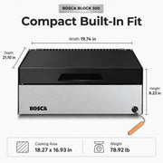 Bosca Block 500 - 20 Inch Built In Wood Fired Grill | GW STORE
