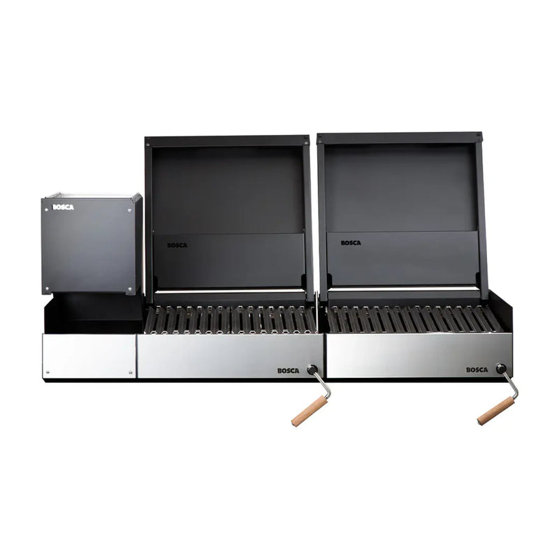 Bosca Pack Block Wood Brazier 250 + Block 500 20" + Block 500 20" Built-in Charcoal Grill | GW STORE