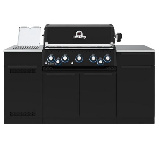 Broil King Baron 590i 5 Burner Gas Grill With Rotisserie & Side Burner Shadow | GW STORE