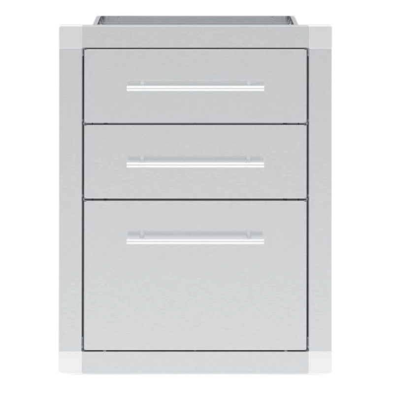Broil King Stainless Steel Enclosed Triple Drawer Assembly | GW STORE