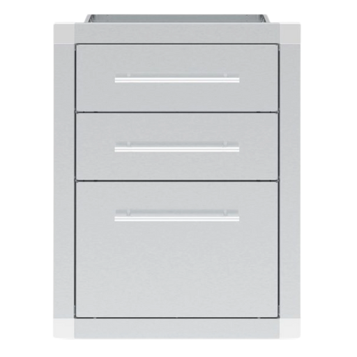 Broil King Stainless Steel Enclosed Triple Drawer Assembly | GW STORE