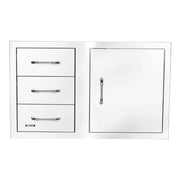 Bull 25920 38-Inch Stainless-Steel 3 Drawer Door Combo w/ Reveal | Buy at GW STORE