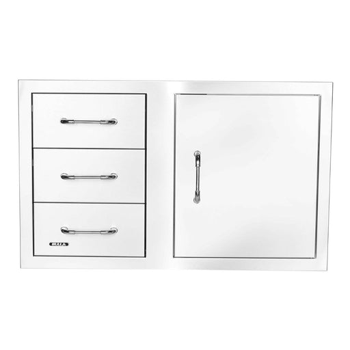 Bull 25920 38-Inch Stainless-Steel 3 Drawer Door Combo w/ Reveal | Buy at GW STORE
