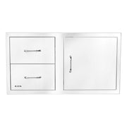 Bull 55890 38-Inch Stainless Steel Access Door & Double Drawer Combo w/ Reveal | Buy at GW STORE